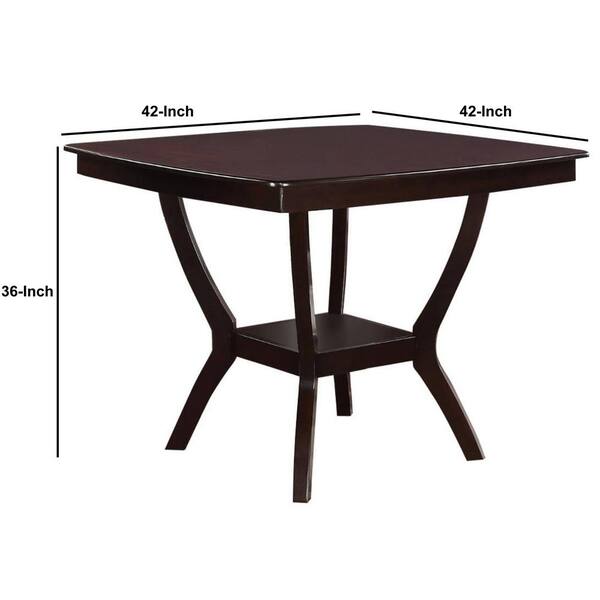 Counter height store square folding table