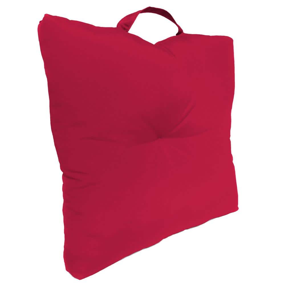 20 in. L x 20 in. W x 5 in. T Tufted Outdoor Floor Cushion in Pompeii Red price history on PriceWatchPro