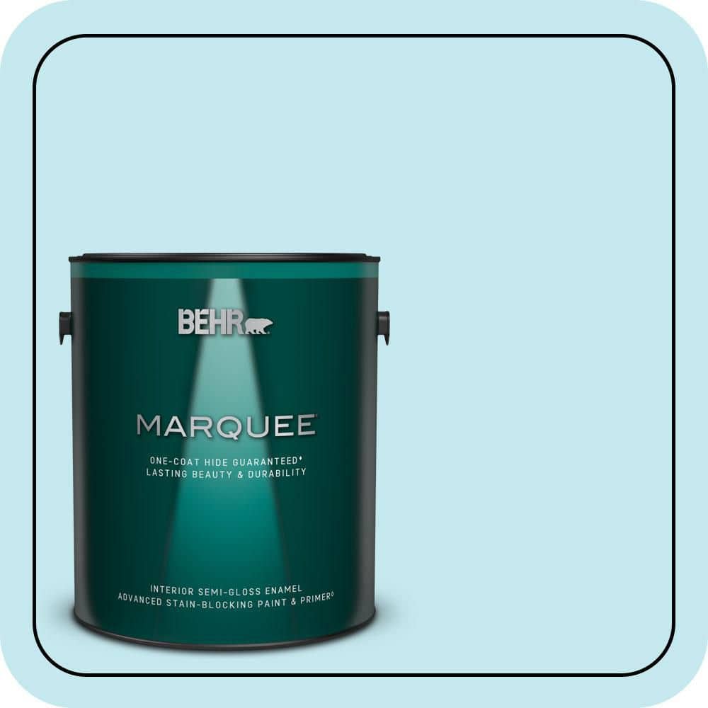 1 gal. #P480-1 Niagara Mist Semi-Gloss Enamel Interior Paint & Primer price history on PriceWatchPro