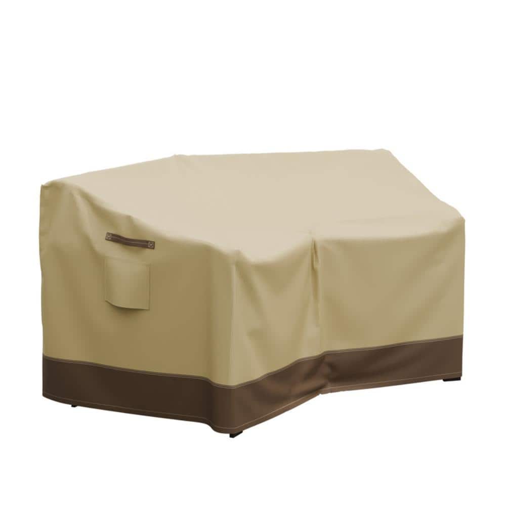 Waterproof Outdoor Furniture Cover, Heavy Duty Patio 2-Seater Sofa Cover, 35.8" x 29.5"D x 29.5"H