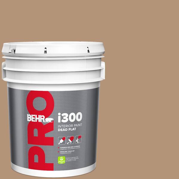 5 gal. #HDC-FL14-6 Gingerbread Latte Dead Flat Interior Paint