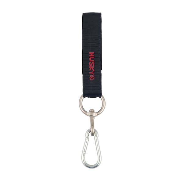 Husky 24 in. Heavy Duty Hanging Quick-Release Hooks with Carabiner Strap