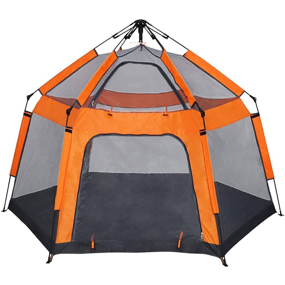 3 to 4-Person Camping Instant Pop-Up Tent, Sun Shelter Waterproof Double Layer 4 Seasons Lightweight Tent H-D0102HXWT02 - The Depot