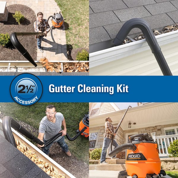Ridgid 2-1/2 in. Gutter Cleaning Accessory Kit for Ridgid Wet Dry