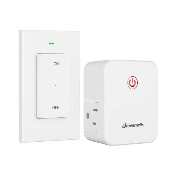 DEWENWILS Indoor Remote Control Outlet Switch Set, White
