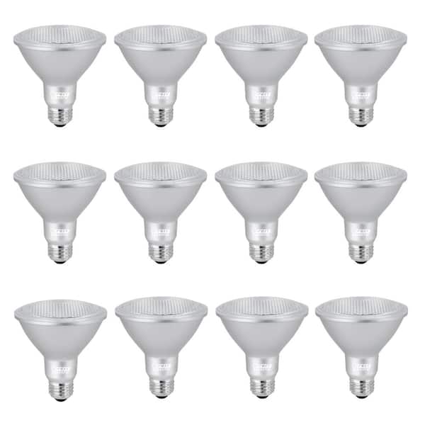 Feit Electric 75W Equivalent Daylight (5000K) PAR30S Dimmable LED Light Bulb (Case of 12)