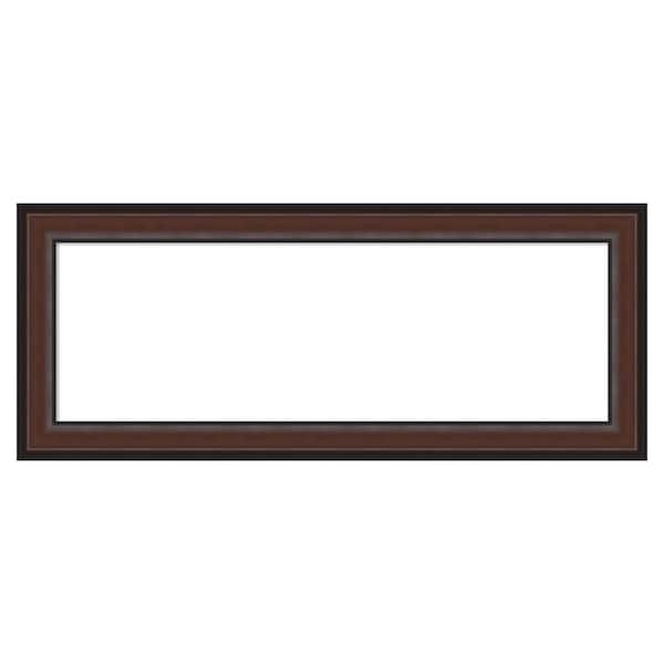 Amanti Art Harvard Walnut 41 in. x 17 in. Polystyrene Framed Dry Erase Magnetic Memo Board