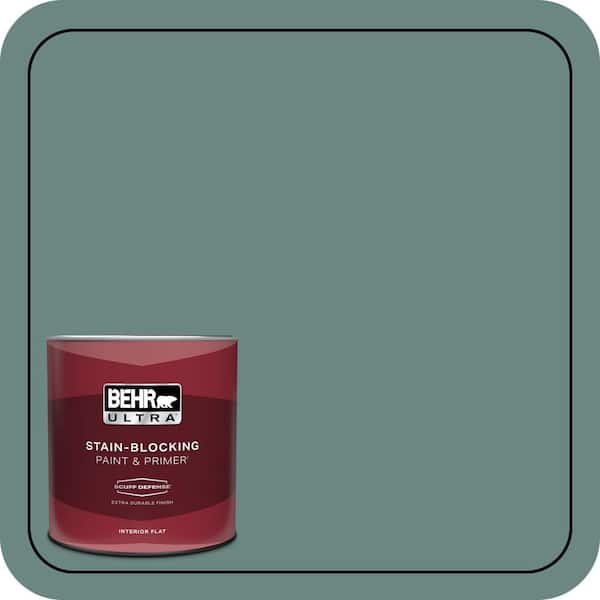 BEHR ULTRA 1 qt. #480F-5 Marsh Creek Extra Durable Flat Interior Paint & Primer