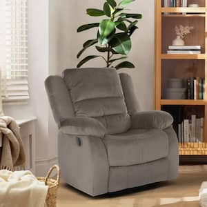 Greeley Chocolate Microfiber Manual Recliner