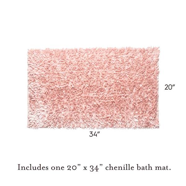 Laura Ashley Butter Chenille 2-Piece Bath Mat Set, Yellow