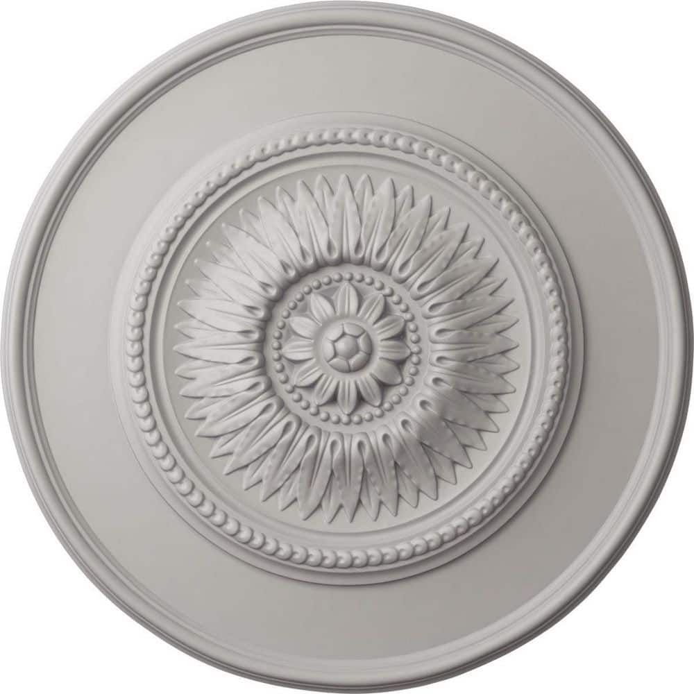 Ultra Pure White Floral Urethane Ceiling Medallion