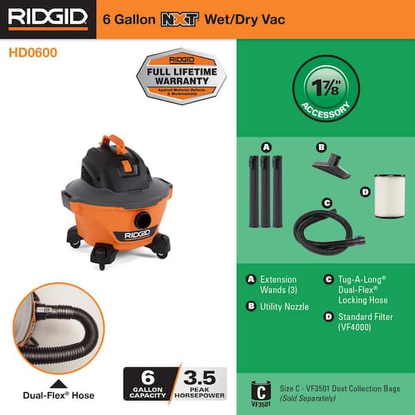 Ridgid® 50348 Wet and Dry Vacuum