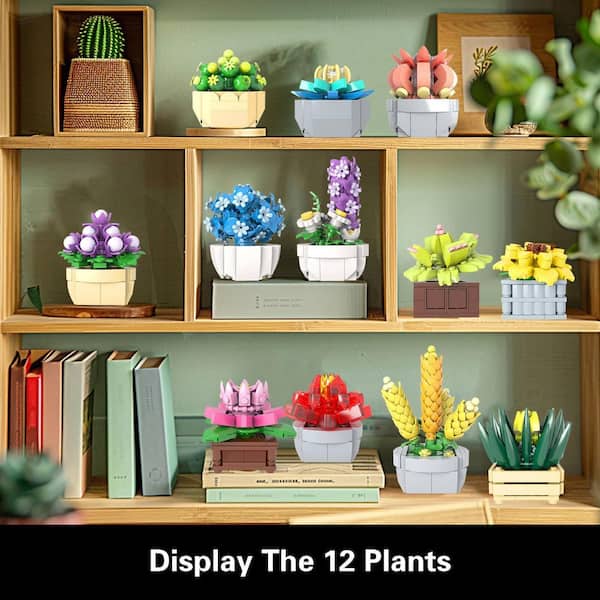5 in. Botanical Collection 12-Piece Set Green Indoor Artificial Succulent  Plant Kit Decorative Home Decor Gift 59C1124D1994 - The Home Depot