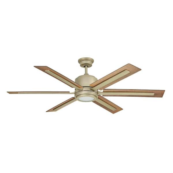 Home Decorators Collection Palermo Grove 60 in. 6-Blade LED Indoor Nickel Farmhouse Ceiling Fan with Remote Control and Color Changing Technology