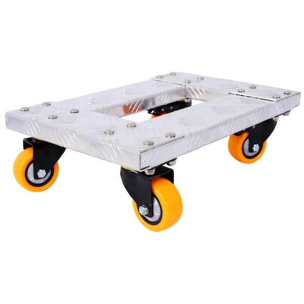 Miscool Ami 800 lbs. Rectangular Heavy-Duty Aluminum Dolly With Brake ...