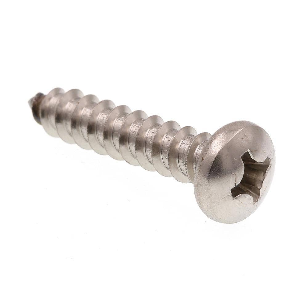 "#14 x 1-1/4 in. Grade 18-8 Stainless Steel Self-Tapping Pan Head Phillips Drive Sheet Metal Screws (25-Pack)" price history on PriceWatchPro