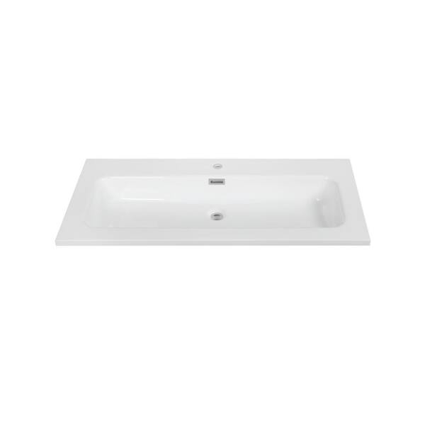 Streamline 39.4 in. Solid Surface Resin K-1801-40 Vanity Top