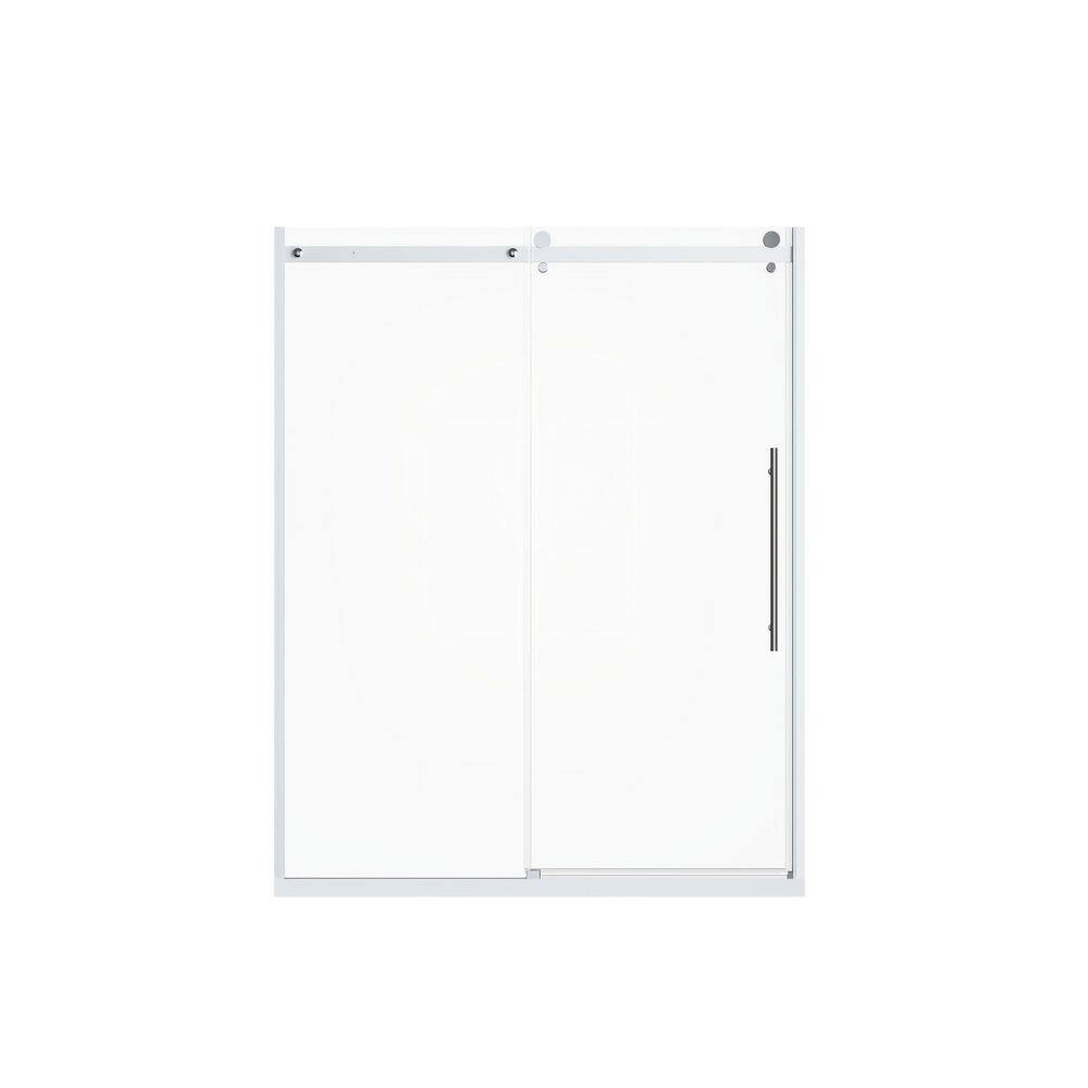 60 in. W x 72 in. H Sliding Framed Shower Door in Chrome with Clear Glass price history on PriceWatchPro