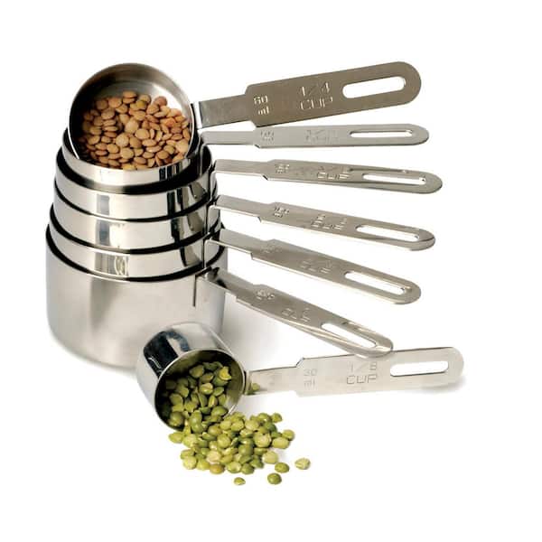 Stainless Steel Measuring Cups Heavy Duty Steel - Dishwasher Safe Set of 7 