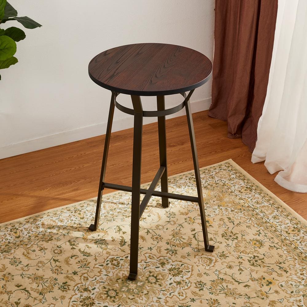Farmhouse 41" Round Reclaimed Wood Bar Height Table