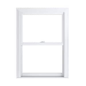 27.75 in. x 37.25 in. 70 Pro Series White Double Hung Low-E Argon Glass Vinyl Replacement Window, Screen Incl