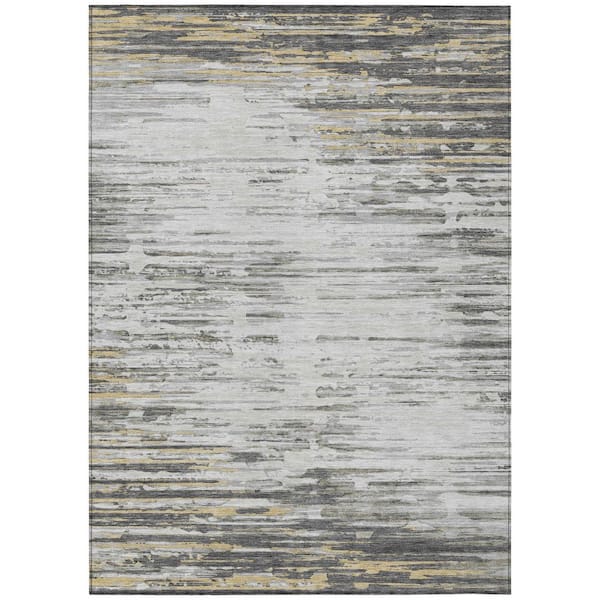 Chantille Machine Washable Indoor/Outdoor Abstract ACN2767 Tin 9 ft. x 12 ft. Area Rug