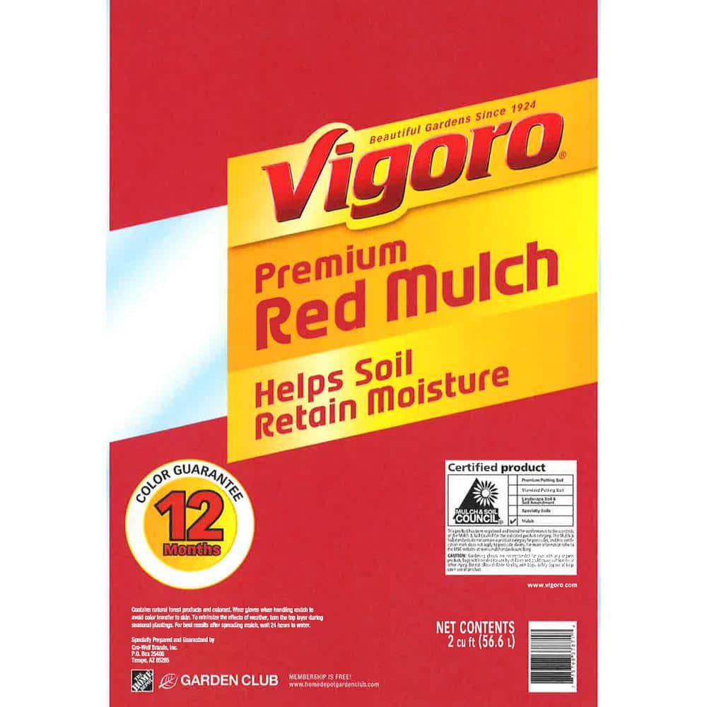 Vigoro 2 cu. ft. Red Mulch VIG480978 The Home Depot