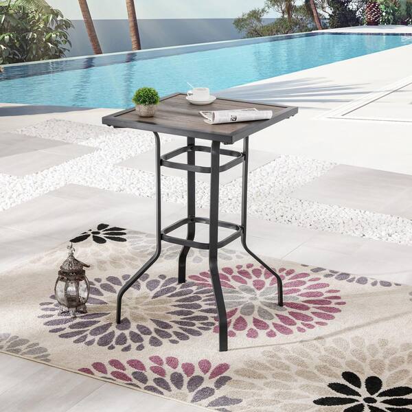 patio festival square metal outdoor coffee table