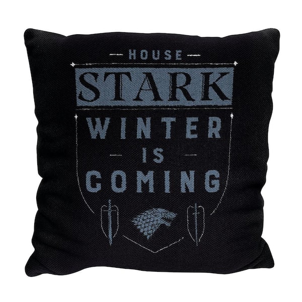 THE NORTHWEST GROUP Game of Thrones Winter Is Coming Multi-colored Jacquard Pillow