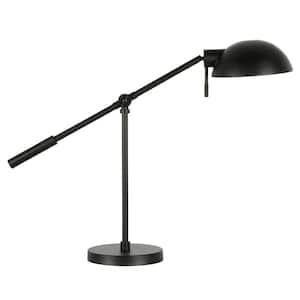 Dexter 23.25 in. Blackened Bronze Table Lamp with Boom Arm