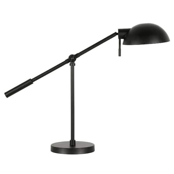 Meyer&Cross Dexter 23.25 in. Blackened Bronze Table Lamp with Boom Arm