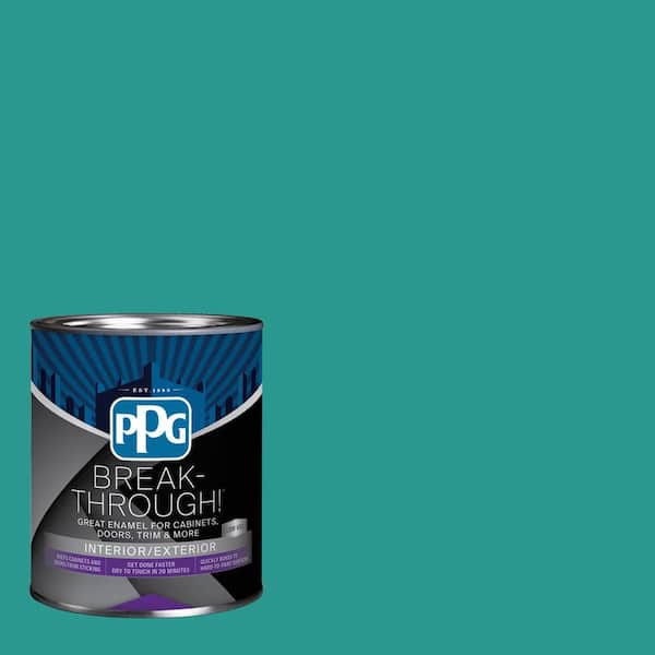 1 qt. PPG1231-6 Azure Tide Satin Door, Trim & Cabinet Paint