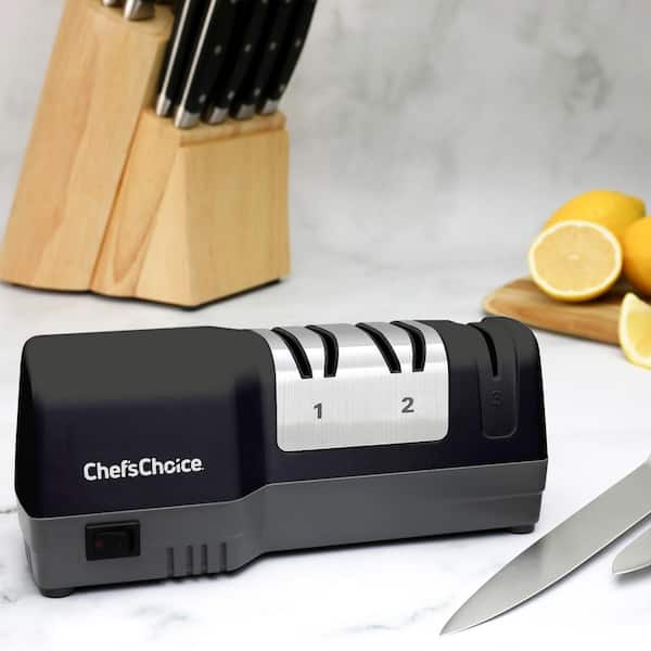 Deiss Pro Knife Sharpener with Adjustable Angle Knob - Handheld Manual Knife Sharpeners for Kitchen Knives, Scissors Sharpener, Pocket Knife