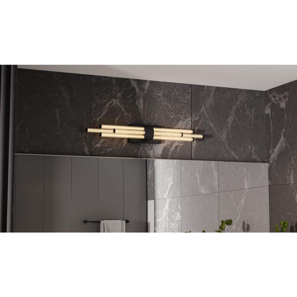 Talbott 32 in. 1-Light Matte Black LED Vanity Light price history on PriceWatchPro