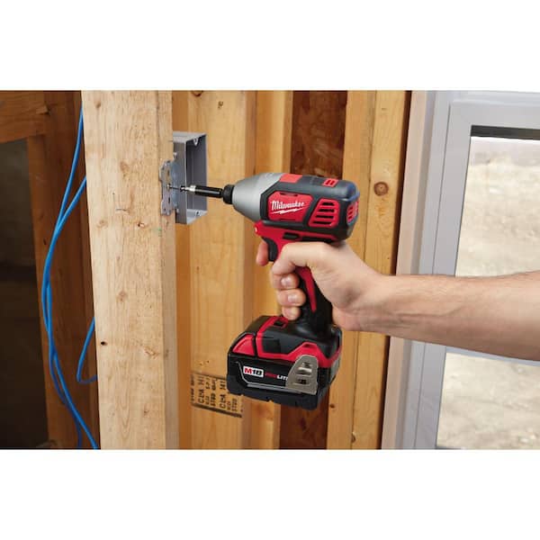 Betydning score Før Milwaukee M18 18V Lithium-Ion Cordless Combo Tool Kit (9-Tool) with (2)  3.0Ah Batteries & M18 Impact Wrench 2696-29-2663-20 - The Home Depot