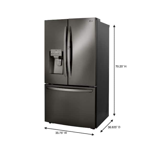 home depot black stainless steel refrigerator