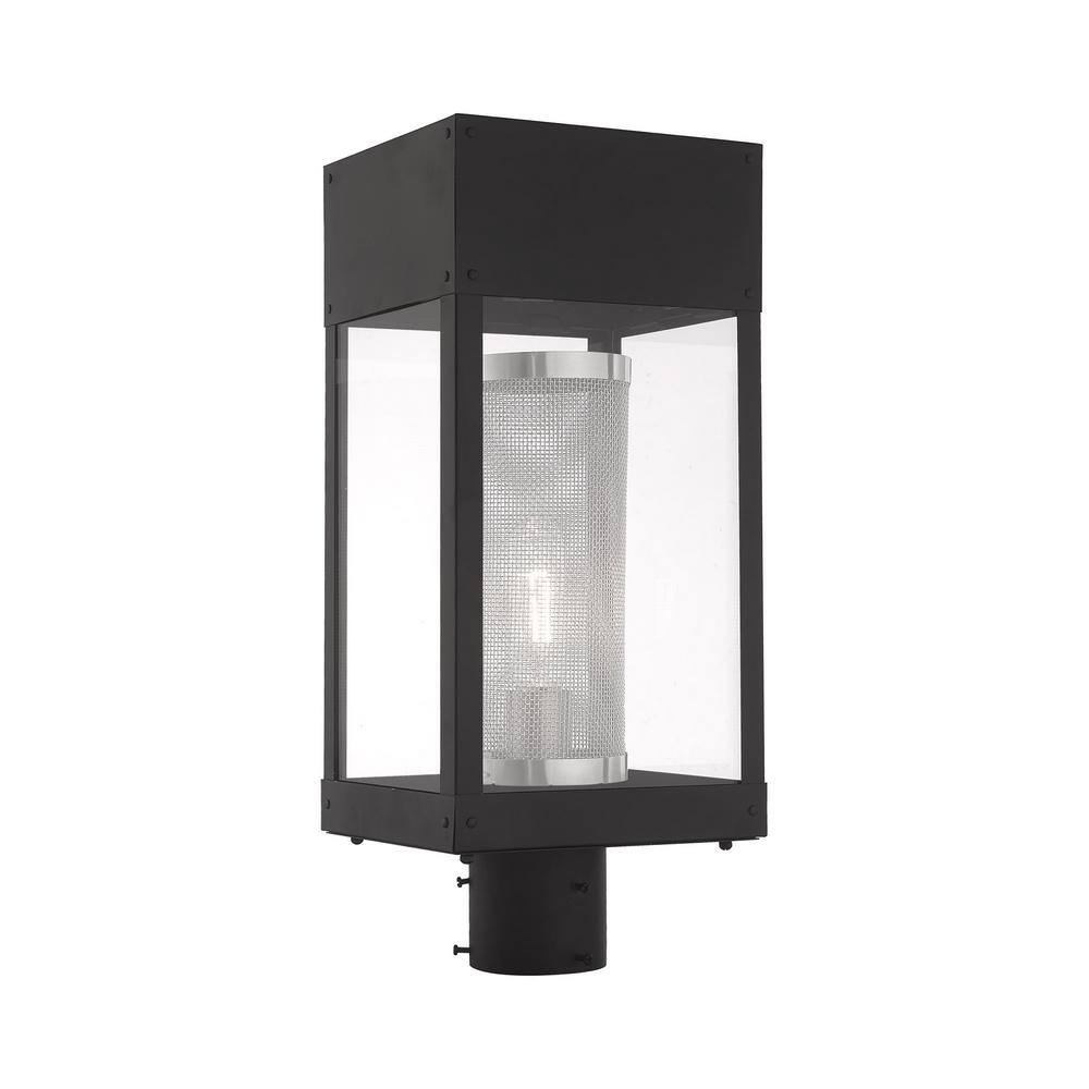 Franklin 1 Light Post Top Lantern in Black
