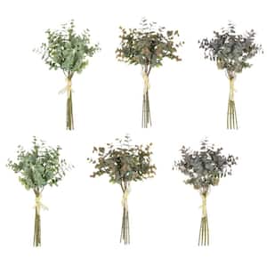 15 in. Artificial Eucalyptus Bush Set of 6