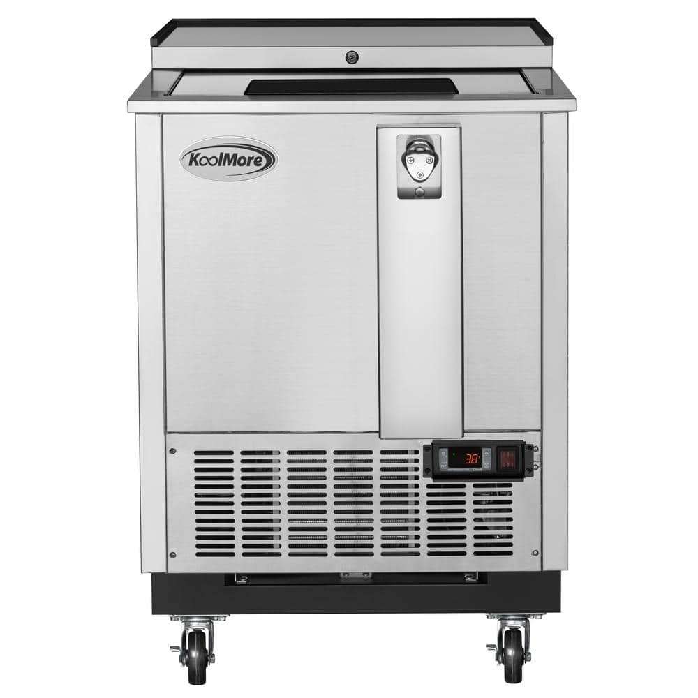 Koolmore 25 In. Commercial Bottle Cooler, 5 Cu. Ft. In Stainless Steel ...