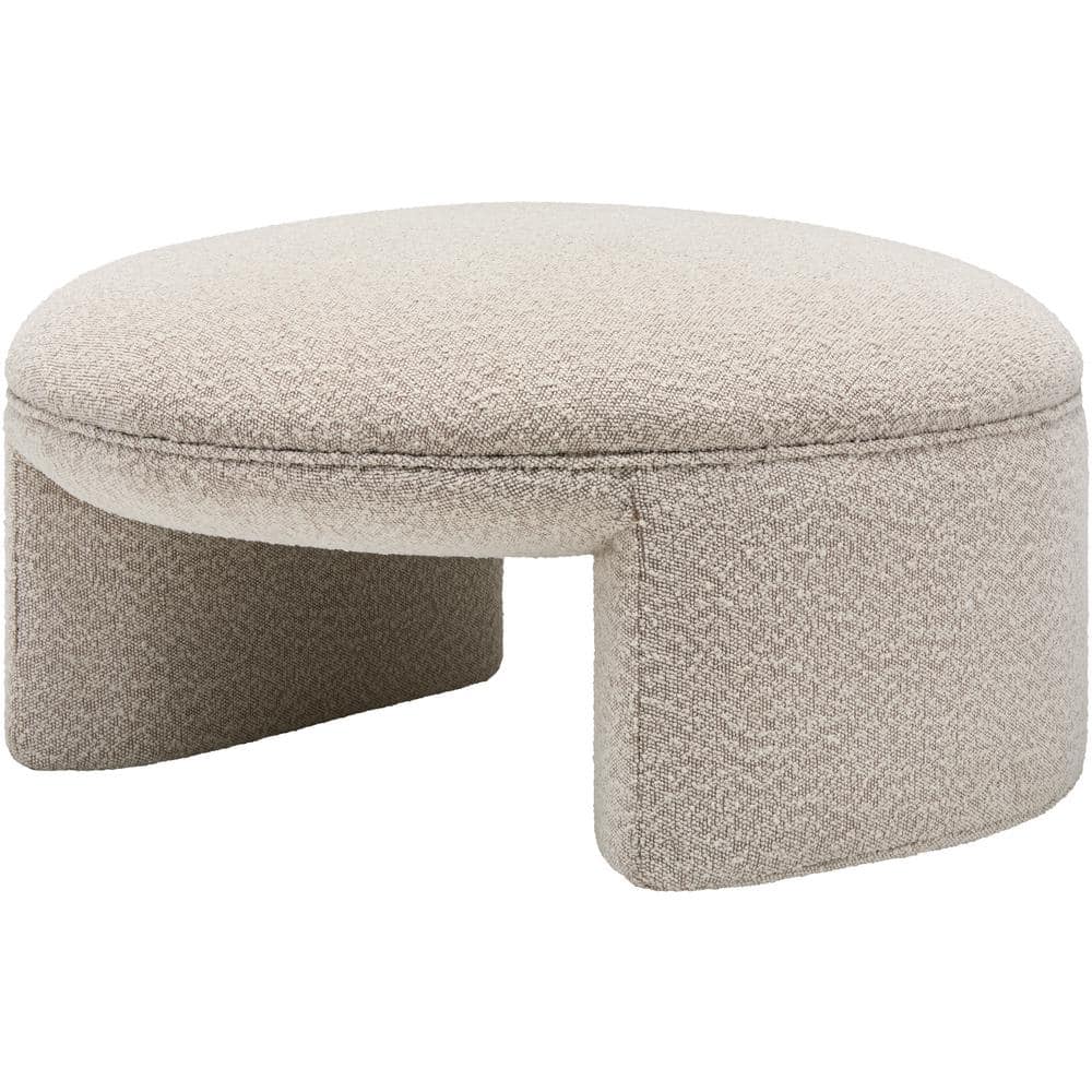 Julio Modern Ottoman, Grey, 17 in. H x 39 in. W x 17 in. D,Wood