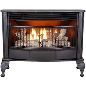 Vent Free Indoor Stove 25,000 BTU, Free Standing, Dual Fuel Propane and Natural Gas