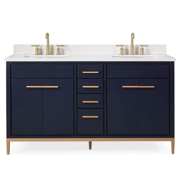 Benton Collection Beatrice 60 in. W x 22 in. D x 35 in. H Bathroom