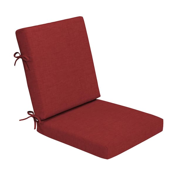 ARDEN Foam Outdoor Dining Chair Cushion 20 x 20 Made with ProFoam Rain-Proof Fade Resistant Ruby Red Leala
