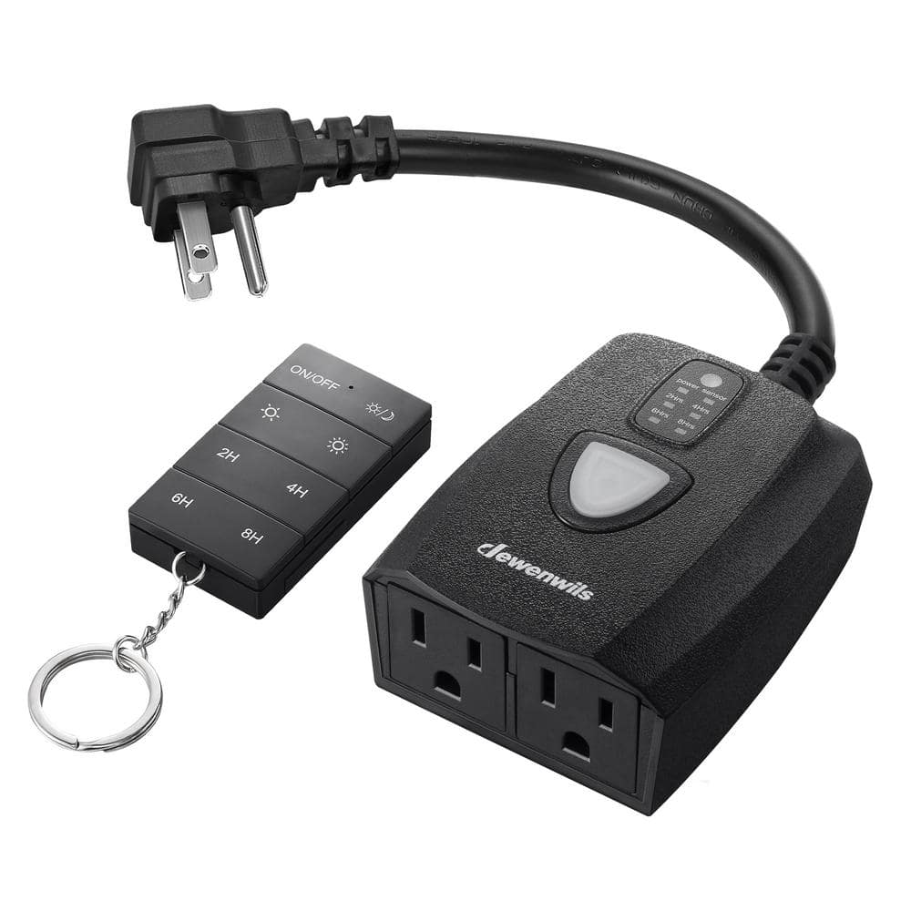 DEWENWILS Dusk to Dawn Outdoor Dimmer for String Light with Remote