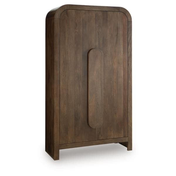 ハックル【美品】IDEE SHELF CABINET MEDIUM Signature DESIGN BY ASHLEY Thoren Medium Brown 74.13 in. Accent