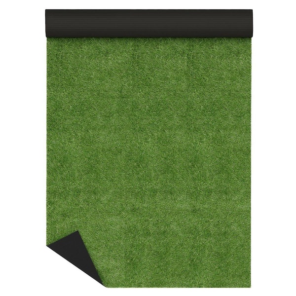 Realistic 6.5 ft. x 15 ft. Indoor/Outdoor Green Artificial Grass Runner, All-Weather, Durable, Kid and Pet Friendly