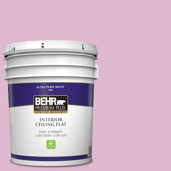 5 gal. #M120-3 Pink Wink Ceiling Flat Interior Paint
