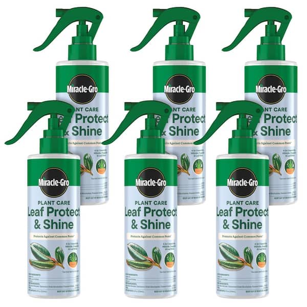 Plant Care Leaf Protect and Shine 8 fl. oz. Insecticide, Miticide, Fungicide and Leaf Shine Spray for Plants (6-Pack)