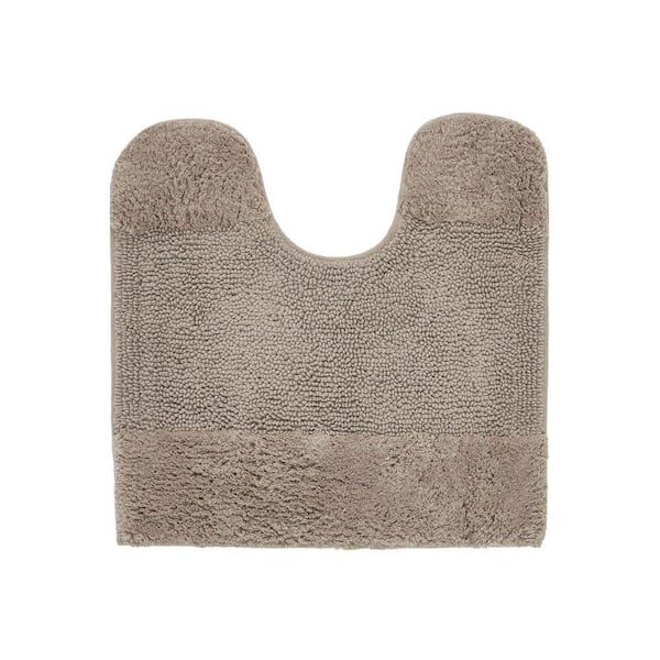 Granada Collection 20 in. x 20 in. Brown 100% Cotton Contour Bath Rug