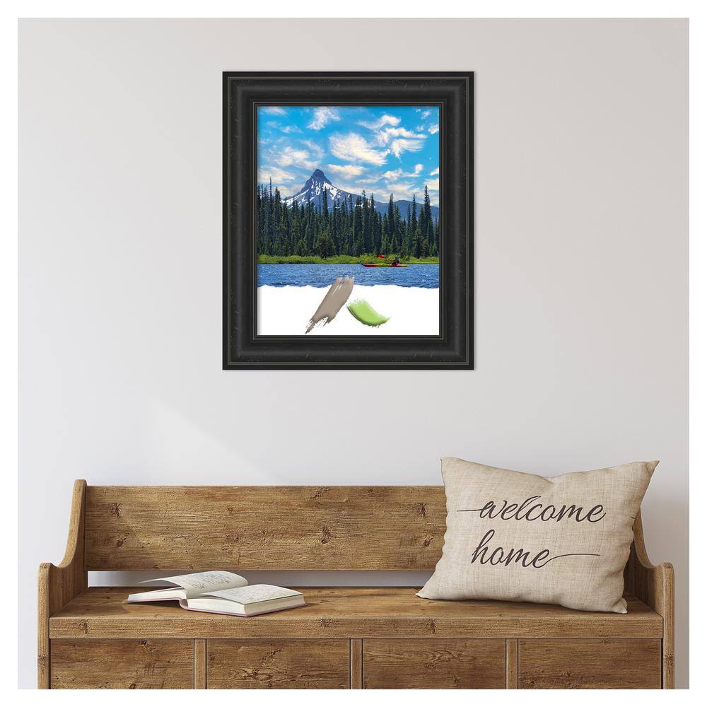 Shipwreck Black Distressed Polystyrene 25" x 21" Picture Frame